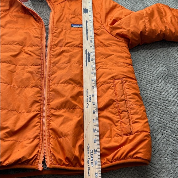 Patagonia - Boys Reversible Ready Freddy Hoody Jacket- XXL (16-18) Orange - Picture 12 of 13